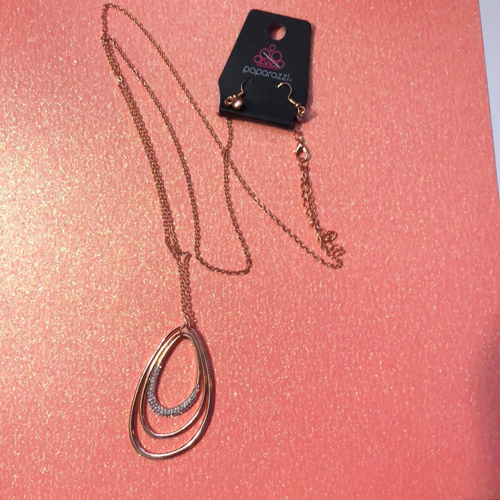 Super Long Rose Gold Fashion Necklace